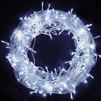 Twinkle Star 33Ft 100 Led String Lights White, Plug In Fairy String Lights 8 Modes Waterproof For Indoor Outdoor Christmas Wedding Party Bedroom