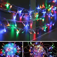 Twinkle Star, 4 Inches Indoor Outdoor, Led String Light Plug In String Lights 8 Modes Waterproof For Christmas Tree Wedding Party Bedroom Wall Decoration