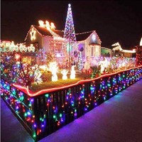 Twinkle Star, 4 Inches Indoor Outdoor, Led String Light Plug In String Lights 8 Modes Waterproof For Christmas Tree Wedding Party Bedroom Wall Decoration