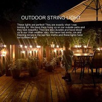 100 Feet Patio String Lights Waterproof G40 Outdoor String Lights With 105 Clear Edison Bulbs, Globe Bulb String Lights Hanging Lights For Indoor Outdoor Commercial Decor, E12 Base, Black Wire