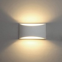 Changm Modern Led Wall Sconce Lighting Fixture Lamps 7W Warm White 2700K Up And Down Indoor Plaster Wall Lamps For Living Room Bedroom Hallway Home Room Decor(With G9 Bulbs Not Plug)