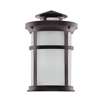 Euri Lighting Eol-Wl11Brz-1030E Led Porch Light, 11.5W 1050Lm, Soft White (3000K), 80Cri, Wet Rated, Bronze Aluminum Die Cast, Frosted Glass Lens, Etl, Energy Star, One Count