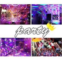 Disco Ball Party Lights Portable Rotating Lights Sound Activated Led Strobe Light 7 Color With Remote And Usb Plug In For Car Home Room Parties Kids Birthday Dance Wedding Show Club Pub Xmas