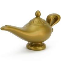 Skeleteen Arabian Genie Oil Lamp - Aladdin'S Gold Magic Genie Lamp Costume Accessory - 1 Piece