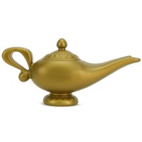 Skeleteen Arabian Genie Oil Lamp - Aladdin'S Gold Magic Genie Lamp Costume Accessory - 1 Piece