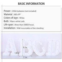 Creation Core 87 Tall Large Led Live Marquee Signs Battery Operated Warm White Light Up Letters For Home Bedroom Office Weddin