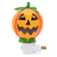 Dromance Pumpkin Plug In Night Light With 360 Degree Swivel Plug Halloween Decoration