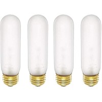 Bulbrite 40T10F 40-Watt Incandescent T10 Tubular Light, Frost (Frost - 4 Pack)