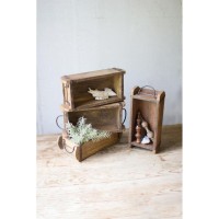 Wooden Brick Mold With Iron Handles