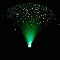 Led Multicolor Changing Fiber Light Colourful Changing Fibre Optic Fountain Party Light Nightlight Lamp Calming Lamp Christmas Gift