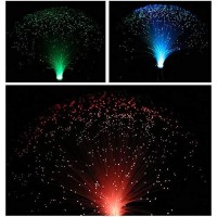 Led Multicolor Changing Fiber Light Colourful Changing Fibre Optic Fountain Party Light Nightlight Lamp Calming Lamp Christmas Gift