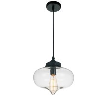 1 Light Down Mini Pendant With Transparent Finish