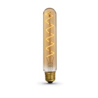 Feit Electric Vintage Exposed Filament Amber Glass Led T10L With A Medium E26 Base Light Bulb - 40W Equivalent - 10 Year Life - 200 Lumen - 2100K Soft White - Dimmable | Original Vintage