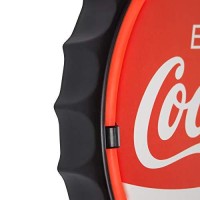 Enjoy Coca-Cola Bottlecap Shaped Sign Led Light Rope That Simulates Neon - Reproduction Vintage Advertising Sign - 12 Inch Diameter