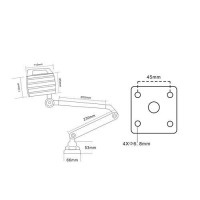 12W 110V-220V Adjustable Aluminum Alloy Industrial Machine Light Ip68 Led Work Light For Lathe, Cnc Milling Machine, Drilling Machine - Long Arm (12)