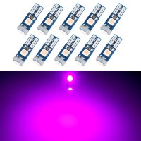 We stand behind our products all the time If you have any questions or concerns about our products pls dont hesitate to contact us to get support AINFORMATIONS ame T5 pink purple wedge LED bulbs color Pink Purple VoltageDc 12V Wattage 1WPair05WBulb Ampere