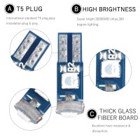 We stand behind our products all the time If you have any questions about our products pls dont hesitate to contact us to get support AINFORMATIONS ame T5 green wedge LED bulbs color green VoltageDc 12V Wattage 1WPair05WBulb Ampere00833ABulb ED chips Type