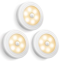 Vont Motion Sensor Light, Closet Light, Wall Light, Stick Anywhere, Battery Operated Lights, Perfect For Staircase, Hallway, Bathroom, Bedroom, Kitchen, Cabinet (3 Pack, Cool White)