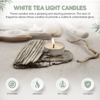 We Can Source It Ltd - 100 X Quality White Tea Light Candles With 8 Hour Burn Time Guaranteed European Made To Ensure Quality!