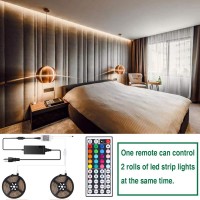 Supernight Rgb Light Strip Remote Controller, 2-In-1 4 Pin Dimming Dimmer Brightness Flash Mode Control Options For Led Tape Light,12V Dc Leds Rope Lighting (2 Ports)