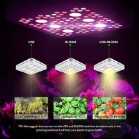 Vivosun 1200W Cree Cob Led Grow Light Full Spectrum For Indoor Plant Growing With Veg And Bloom Switches