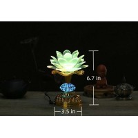 Omeet Colorful Led Lotus Buddhist Lamp Gradient Buddha Light For Worship Prayer And Display Low Power Consumption Eco Frie