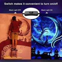 Onforu 2 Pack 30W Led Black Lights, Blacklight Flood Light With Plug, Ip66 Waterproof, For Dance Party, Glow In The Dark, Stage Lighting, Aquarium, Body Paint, Fluorescent Poster, Neon Glow