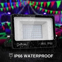 Onforu 2 Pack 30W Led Black Lights, Blacklight Flood Light With Plug, Ip66 Waterproof, For Dance Party, Glow In The Dark, Stage Lighting, Aquarium, Body Paint, Fluorescent Poster, Neon Glow