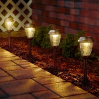 Smart Solar 3426Wrm6-Ab Solar Light, 6-Pack, Bronze