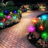 Blumoo Solar Stake Lights Outdoor,Solar Garden Lights Color Changing,Hummingbird, Butterfly, Dragonfly,Led Solar Decor Lights Pathway Lights For Christmas,Garden, Patio, Backyard,3Pcs