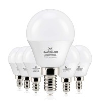 Hansang E12 Led Bulb, Daylight 5000K, 60 Watt Equivalent Ceiling Fan Light Bulbs, E12 Small Base Candelabra Led Light Bulbs, 600 Lumen Cri 85+ Eye Protection, Non-Dimmable 120V (85-265V Range) 6 Pack