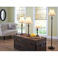 Better Homes And Gardens 4-Piece Lamp Set, Bronze Finish