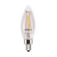 Cree Lighting Tb11-03550Mdch15-12De12-1-E1 Candelabra 40W Equivalent Led Light Bulb, Daylight