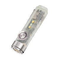 Rovyvon A5U G4 Flashlight Glow In The Dark,650 Lumens 8 Modes High Lumen Rechargeable Edc Keychain Flashlights With White Sidelight Multifunctional For Daily Use,Outdoors,Holiday Gift