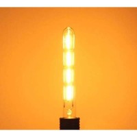 T30 Edison Led Long Bulb T30-225 4W Dimmable Vintage Light Bulb Long Tubular Vintage Led Light,E26/E27 Medium Base,Amber Glass,Warm White 2300K,4W(40W Equivalent),Dimmable,Pack Of 4