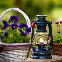 Feuerhand Outdoor Kerosene Fuel Lantern German Made Weather Resistant Baby Special 276 Galvanized Hurricane Lamp For Camping Or