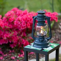 Feuerhand Outdoor Kerosene Fuel Lantern German Made Weather Resistant Baby Special 276 Galvanized Hurricane Lamp For Camping Or