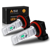 Alla Lighting 3600Lm H16 H8 H11 Led Fog Lights Bulbs, 8000K Ice Blue 12V Eti 56-Smd Drl(Daytime Running Ligihts) Replacement For Cars, Trucks, Xtreme Super Bright