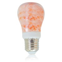 Himalayan Glow Himalayan Salt Light Bulb, Warm Amber Glow, Dimmable A19, Converts Any Fixture To Salt Lamp, Nightlight , 1 Count, Pink