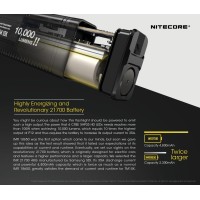 Nitecore Tm10K Tm10K Tiny Monster 10,000 Lumen Burst Rechargeable Flashlight, Black