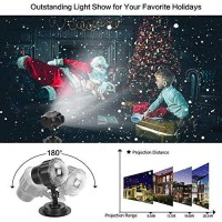 Syslux Christmas Snowfall Projector Lights, Indoor Outdoor Holiday Lights With Remote Control White Snow For Halloween Xmas Party Wedding Garden Landscape Decoration(Snow Spots)