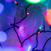 Yuletime Multicolor Led Christmas Lights With Green Wire, 66 Feet 200 Count Ul Certified Commercial Grade Led Holiday String Light Set (Multicolor - Green Wire)