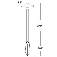 Arrownine Cast Aluminum Low Voltage Outdoor Pathway Light Walkway Landscape Path Lights Included Ground Spikewire Connectors Fr