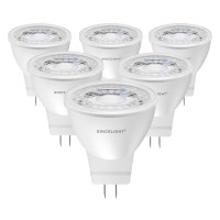 Sincelight 12V Mr11 Gu4 Led Small Reflector 35Mm Spot Light Bulb With Gu4 Base, 3W, 250 Lumens, 25W Halogen Equivalent, 2700K (Warm White) High Color Rending Ra92, 35Beam Angle, Pack Of 6