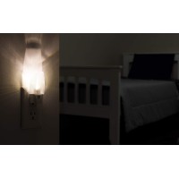 Lights By Night, Clear Shade Led Night, Plug-In, Dusk To Dawn Sensor, Auto On/Off, Soft White, Energy Efficient, Ideal For Bedroom, Bathroom, Kitchen, Hallway, Ul-Certified, 31924, 4 Pack