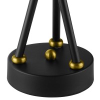 Modway Bedeck Contemporary Modern Brass Metal Side End Table Lamp