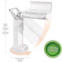 Ottlite 13 Watt Magnifier Task Lamp With 2X Magnification And Swivel Base White