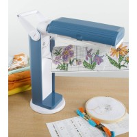 Ottlite 13 Watt Magnifier Task Lamp With 2X Magnification And Swivel Base Turquoise