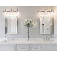 Jonathan Y Jyl7409A Virginia 2525 3Light Metalglass Led Traditional Classic Vanity Light Modern 2700K Led 4W Bulbs Entryway