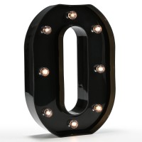 Light Up Black Alphabet Marquee Letters Sign Led Marquee Number Lights Sign For Night Light Home Bar Christmas Lamp Birthday Party Wedding Decoration O